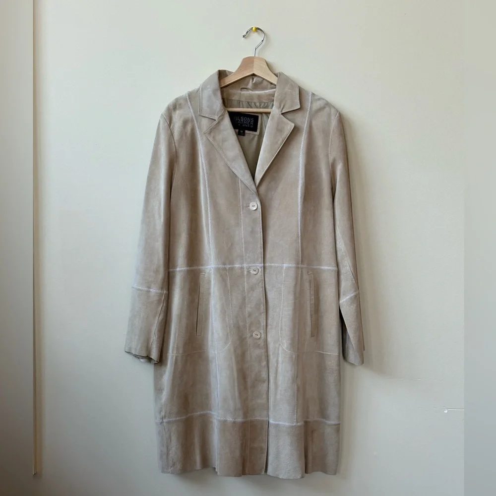 Wilson Leather - Pelle Studio - Genuine Suede Trench Coat - Size 1X